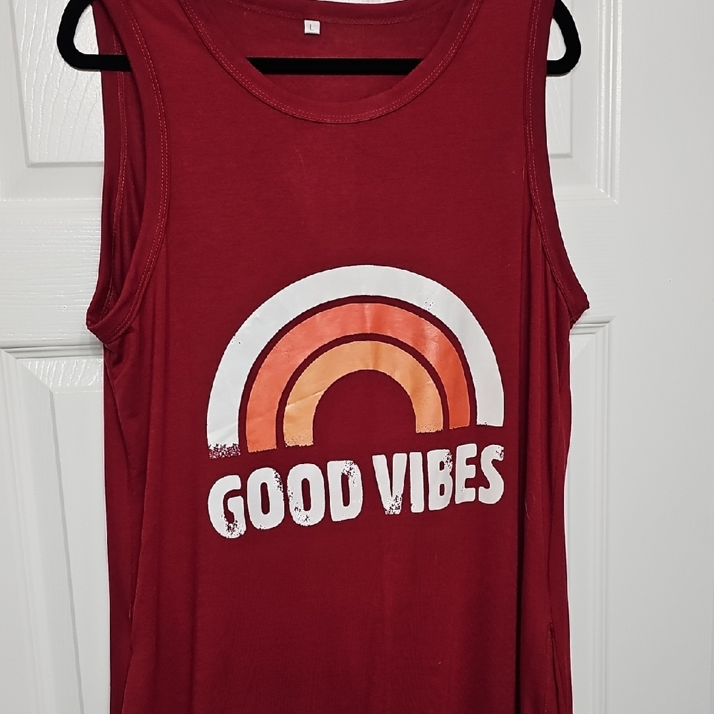 Red Sleeveless Maxi Dress